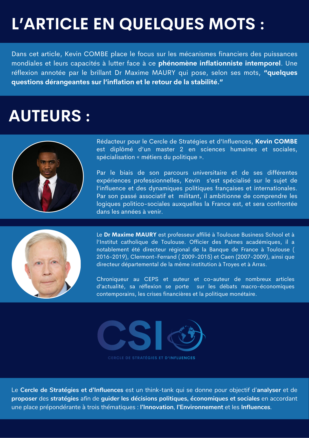 Politiques économiques face à l'inflation — page 2